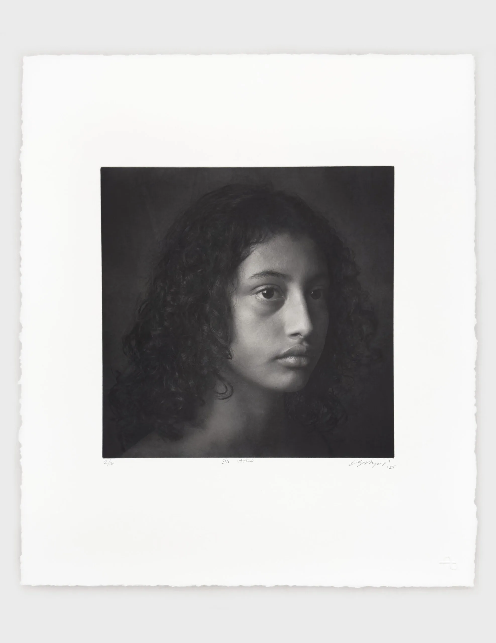 Sin Título, 2025, photogravure par Luis González Palma, imprimée sur Torelief WS95HK2